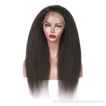 Cheap 13x4 13x6 Hd Lace Front Wig,Virgin Cuticle Aligned Human Hair Wig,Kinky Straight Hd Full Lace Frontal Wig For Black Women